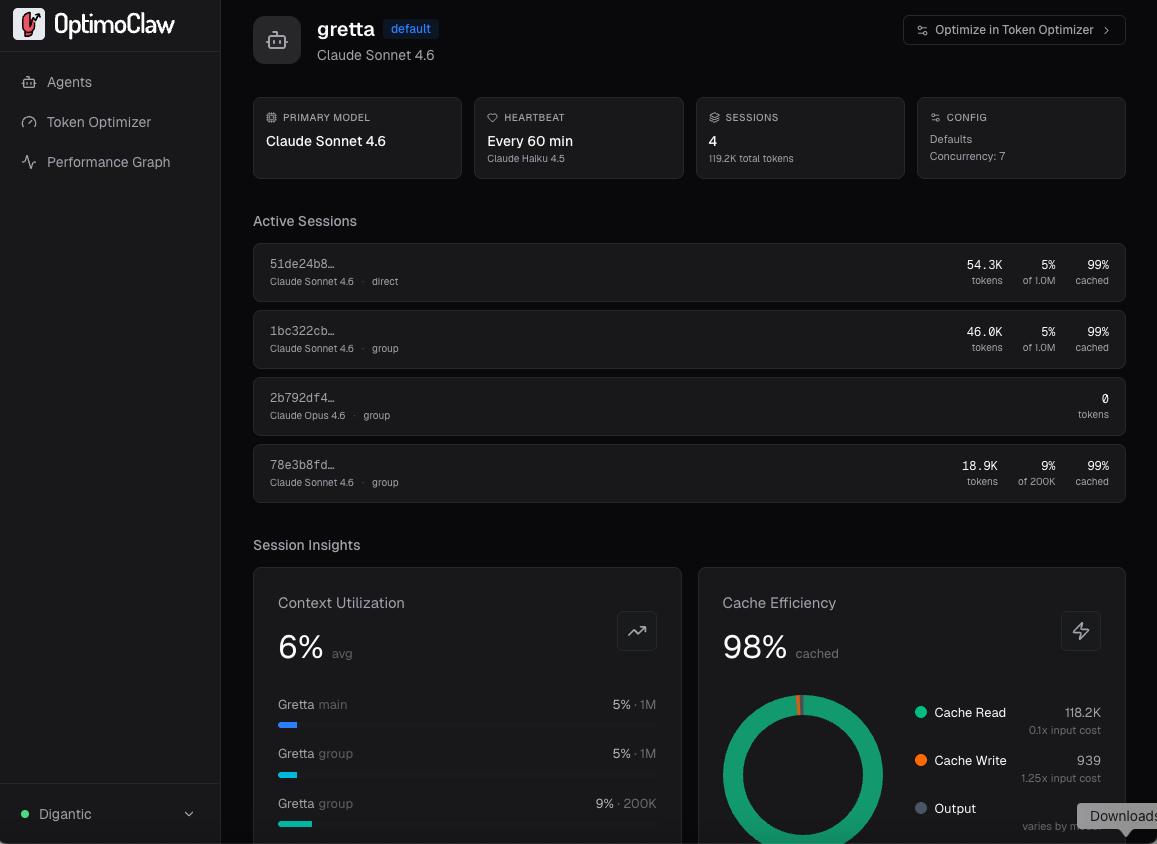 Agent Analyzer panel with per-agent detail view